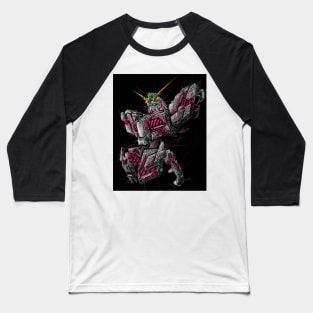 Gundam unicorn Baseball T-Shirt